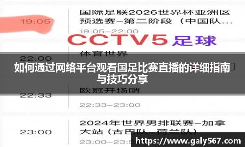 如何通过网络平台观看国足比赛直播的详细指南与技巧分享