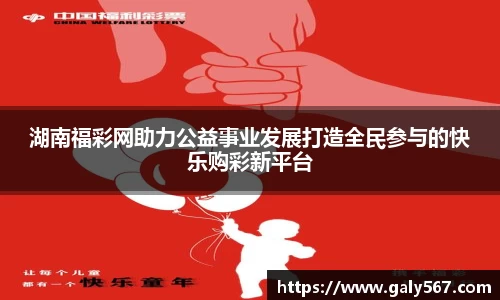 湖南福彩网助力公益事业发展打造全民参与的快乐购彩新平台