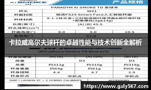 卡拉威高尔夫球杆的卓越性能与技术创新全解析