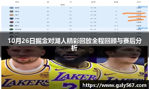 10月26日掘金对湖人精彩回放全程回顾与赛后分析